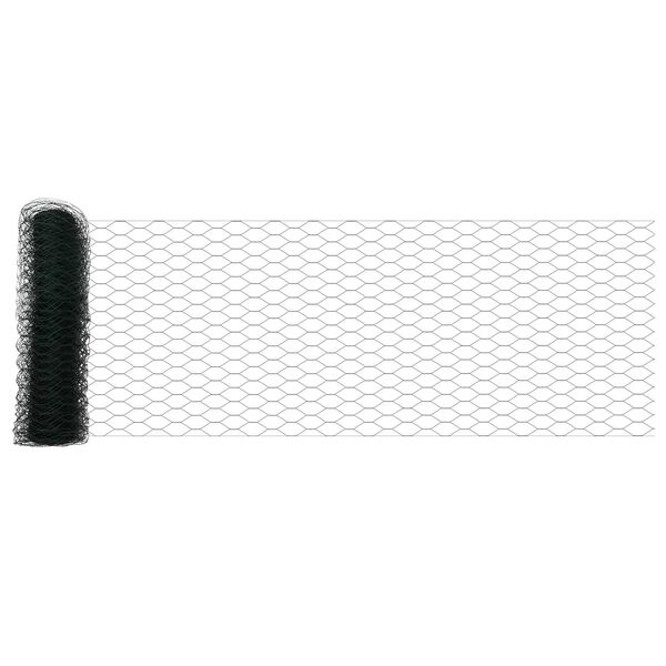 vidaXL Cl&ocirc;ture hexagonale Vert 0,8 x 25 m PVC