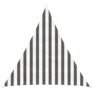 vidaXL Voile d'ombre Gris clair et blanc 2 x 2 x 2 m HDPE