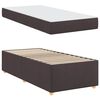 vidaXL Cadre de lit avec matelas Marron fonc&eacute; 80 x 200 cm tissu