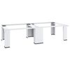 vidaXL Socle double pour lave-linge et s&egrave;che-linge Blanc