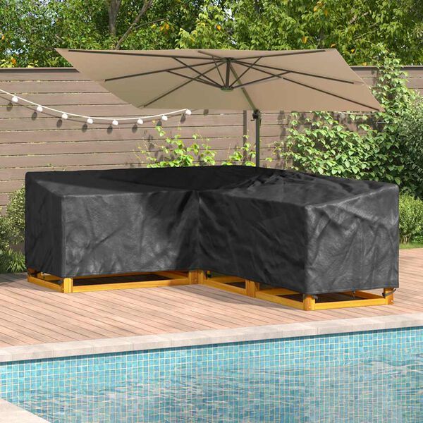 vidaXL Housse pour meubles Noir 260 x 210 x 80 cm Tissu Oxford 600D