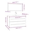 vidaXL Ensemble de meubles de salle de bain 3 pcs Blanc