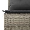 vidaXL Ensemble de canapé de jardin avec coussin 8 pcs Gris
