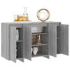 vidaXL Buffet sonoma gris 120x41x75 cm bois d'ing&eacute;nierie