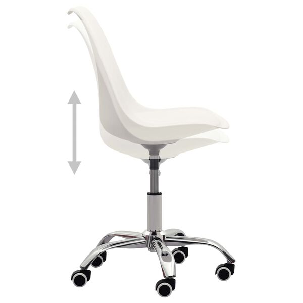 vidaXL Chaises &agrave; manger lot de 2 blanc similicuir