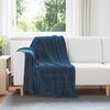 vidaXL Couvertures &agrave; jeter 6 pcs Bleu marine 130 x 150 cm Toison