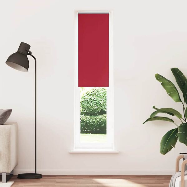 vidaXL Store enrouleur occultant rouge largeur du tissu 35,7 cm