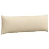 vidaXL Coussins de canapé 2 pcs Crème 120 x 40 cm tissu