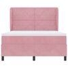 vidaXL Lit &agrave; ressorts avec matelas Rose 190 x 140 cm Polyester