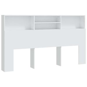 vidaXL Armoire de t&ecirc;te de lit Blanc 180x19x103,5 cm