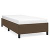 vidaXL Cadre de lit sans matelas marron fonc&eacute; 100x200 cm tissu