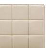 vidaXL Chaises &agrave; manger lot de 2 cr&egrave;me tissu