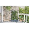 vidaXL Cache-pot de jardin 2 pcs Gris Clair 80 x 40 x 125,5 cm Acier