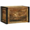 vidaXL Bo&icirc;te de rangement 80 x 50 x 50 cm Bois de mangue brut