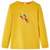 T-shirt enfants &agrave; manches longues ocre fonc&eacute; 140