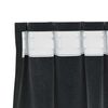 vidaXL Rideaux occultants 2 pcs Noir 140 x 140 cm Velours