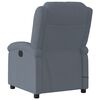 vidaXL Fauteuil de massage inclinable gris fonc&eacute; velours