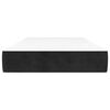 vidaXL Matelas de lit à ressorts ensachés noir 100x220x20 cm velours