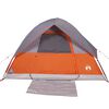 vidaXL Tente de camping à dôme 2 personnes orange imperméable