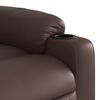 vidaXL Fauteuil inclinable &eacute;lectrique marron similicuir