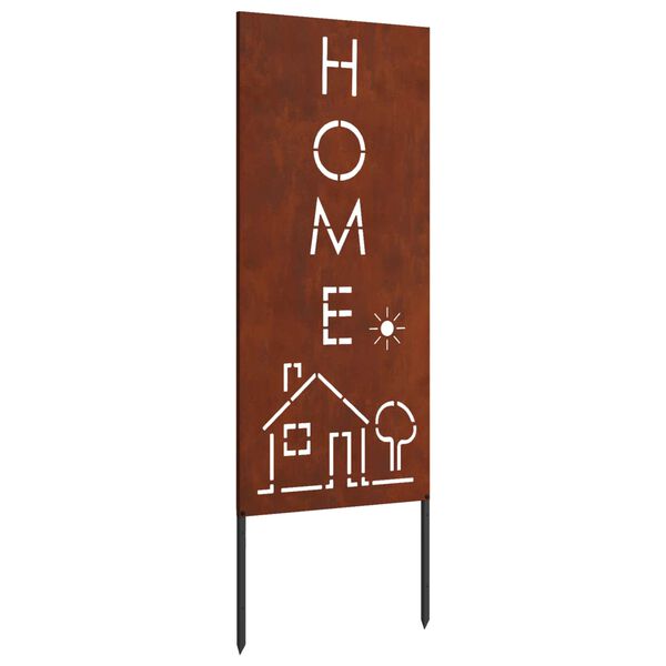 vidaXL &Eacute;cran de confidentialit&eacute; de jardin Fretwork Rouill&eacute; 50 x 140 cm