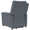 vidaXL Fauteuil de massage Gris foncé Velours