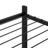vidaXL Jardini&egrave;re avec roues 83x25x83,5 cm Noir Fer