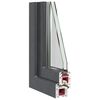vidaXL Fen&ecirc;tre sous-sol RISOR 80x40 cm inclinable 2vitrages anthracite