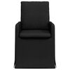 vidaXL Chaises de salle &agrave; manger 2 pcs Noir 57 x 67 x 98 cm tissu