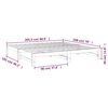 vidaXL Lit coulissant sans matelas 2x(100x200) cm bois de pin massif
