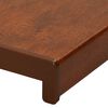 vidaXL Appui de fen&ecirc;tre Bois Brun 140 x 45 x 4,5 cm PVC