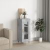 vidaXL Buffet Gris b&eacute;ton 34,5x34x90 cm Bois d'ing&eacute;nierie