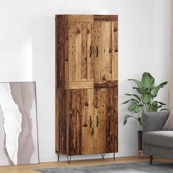 vidaXL Haut Armoire Bois Ancien 69,5 x 34 x 180 cm Bois d'ingénierie