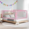 vidaXL Barri&egrave;re de s&eacute;curit&eacute; de lit d'enfant Rose 200x25 cm Tissu