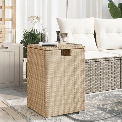 vidaXL Table de couverture de bouteille de propane beige 40x40x60 cm