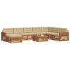 vidaXL Ensemble de canap&eacute;s d'ext&eacute;rieur 9 pcs Naturel et Beige