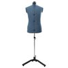 vidaXL Forme de Robe Ajustable F&eacute;minine Bleu 37.5-45.5 pouces tissu