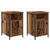 vidaXL Cabinet de chevet 2 pi&egrave;ces Bois ancien 40 x 42 x 60 cm