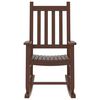 vidaXL Chaises &agrave; bascule enfants lot de 2 marron bois peuplier massif