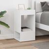 vidaXL Table d'appoint Blanc 30 x 30 x 56 cm Bois d'ing&eacute;nierie
