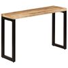 vidaXL Table console 120x35x76 cm Bois de manguier solide et acier