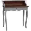 vidaXL Bureau d'&eacute;criture bois d'acajou massif 80x40x92 cm