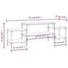 vidaXL Meuble TV Sonoma gris 157x35x52 cm bois d'ing&eacute;nierie