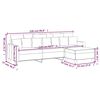 vidaXL Canap&eacute; &agrave; 3 places avec repose-pieds Taupe 210 cm Tissu
