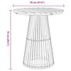 vidaXL Table d'appoint Marron 70 x 70 x 75 cm Bois de teck massif
