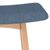 vidaXL Tabourets de bar lot de 2 bleu tissu