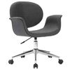 vidaXL Chaise pivotante &agrave; manger Gris Tissu