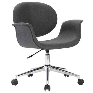 vidaXL Chaise pivotante &agrave; manger Gris Tissu