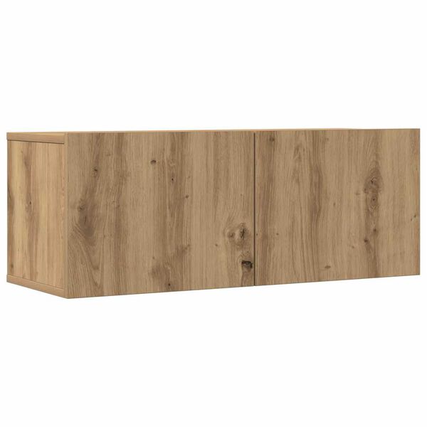vidaXL Ensemble de meuble TV mural 4 pcs ch&ecirc;ne artisanal
