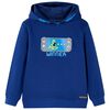 Sweatshirt &agrave; capuche pour enfants bleu fonc&eacute; 92